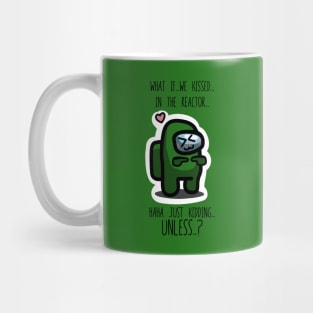 What If We Kissed - Green Crewmate (Dark) Mug